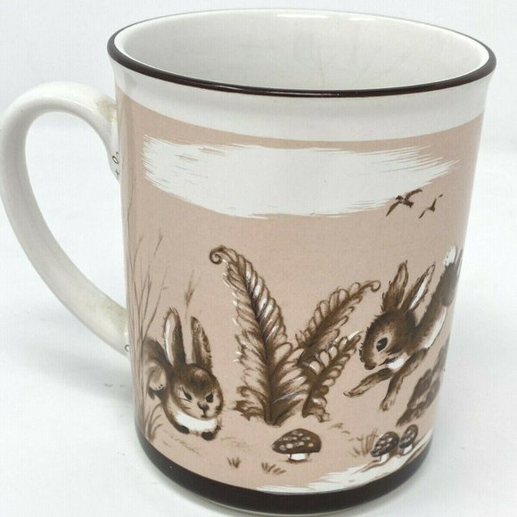 Vitg Baby Rabbits Bunnies Mug by Vivienne de Muth - Picture 1 of 6